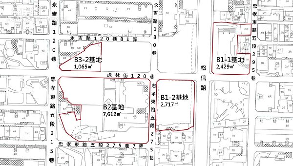 信義兒福基地位置圖。國家住都中心提供
