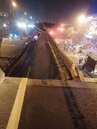 畫面曝光！江蘇無錫高架橋倒塌　三輛車直接被砸中