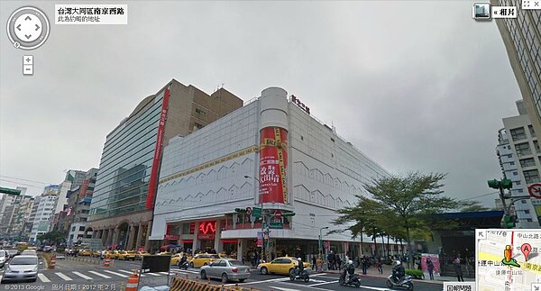 就北市百貨商圈套房投報率來看,南西新光三越周邊投報率最高,可達3.32%。(圖/翻攝自Google Maps)