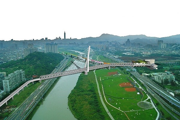 安心橋完工後之模擬示意圖。(圖/新北市捷運工程局)