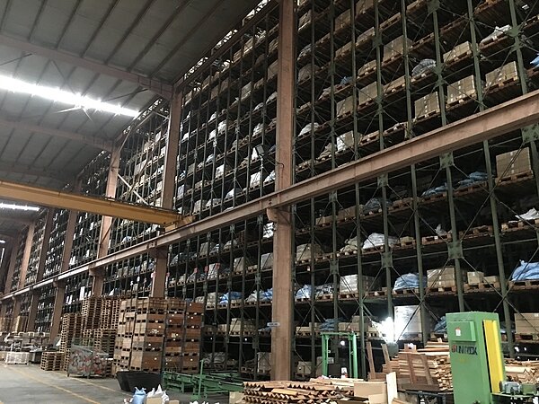 位在檳城晉緯廠,已採用電腦控制物流管理。因應全球興起各種貿易戰,檳城廠也將擴產,開始做出口到美國之生意。記者江睿智/攝影