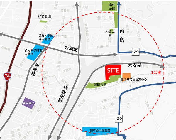 台中社會住宅太原段。(取自台中市住宅發展工程處)