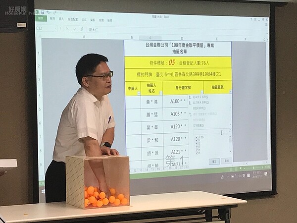今年的平價宅活動,北部最受歡迎的一戶位於台北市林森北路,共有76人申購。好房網News記者李彥穎攝