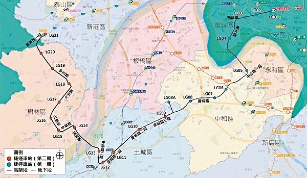 捷運萬大線二期全位於新北市境內，預計民國110年初完成細部設計後，發包施工。 圖／北市捷運局提供
