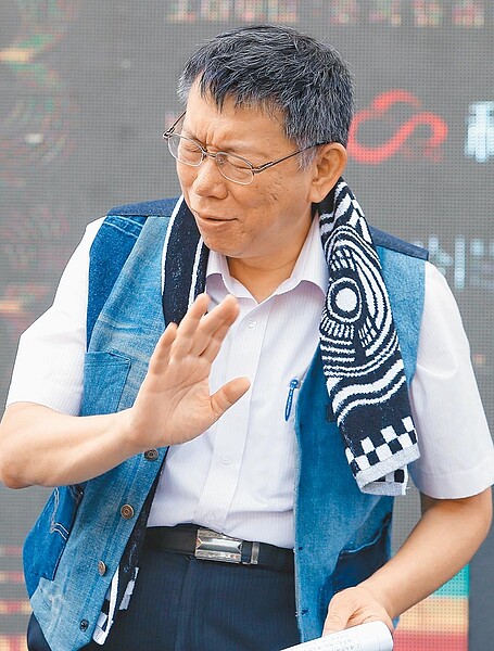 台北市長柯文哲(王英豪攝)