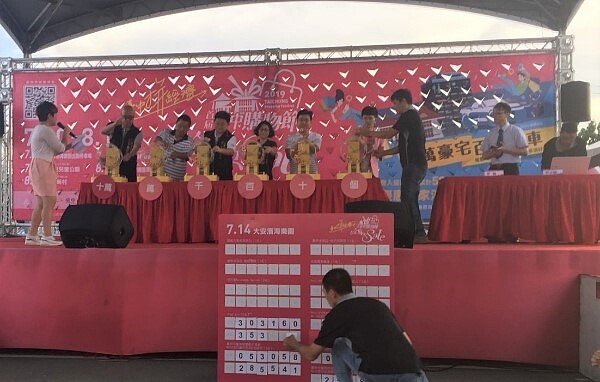 台中購物節首周抽獎。(圖/台中市政府)