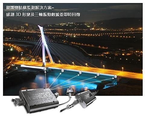 台北市政府引進法國巴黎鐵塔監測技術,讓社子大橋能即時預警通報狀況,提升安全性。(台北市政府資訊局提供)