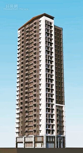 新北市中和民樂段都市更新案規畫地上26層、地下5層電梯大樓,圖為改建模擬圖。 圖/新北市都更處提供