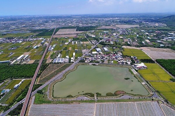 岡山區前峰子滯洪池。(圖/高雄都發局)