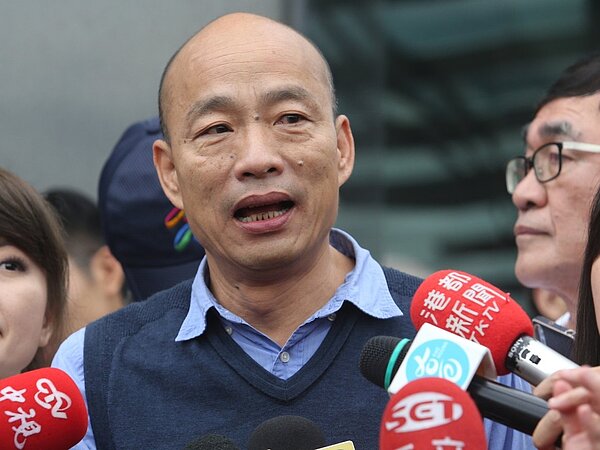 高雄市長韓國瑜表示,希望民進黨政府勿假借國安之名唐突立法,製造對立。 圖/聯合報系資料照片