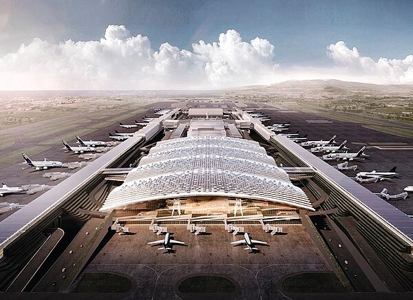 桃園機場第三航廈示意圖。圖/桃機公司提供