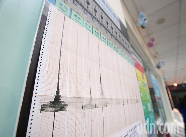 今天凌晨五點二十八分，東部海域發生芮氏規模6.0的有感地震，最大震度宜蘭六級。記者林澔一/攝影
