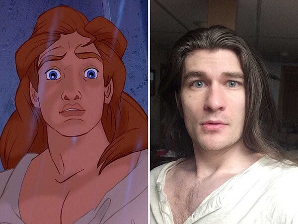 網友把肯達爾的照片和迪士尼王子放在一起,大讚超像。圖/取自網路