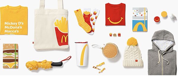 麥當勞線上購物網站「Golden Arches Unlimited」，販售超過20種周邊小物。圖/取自Golden Arches Unlimited