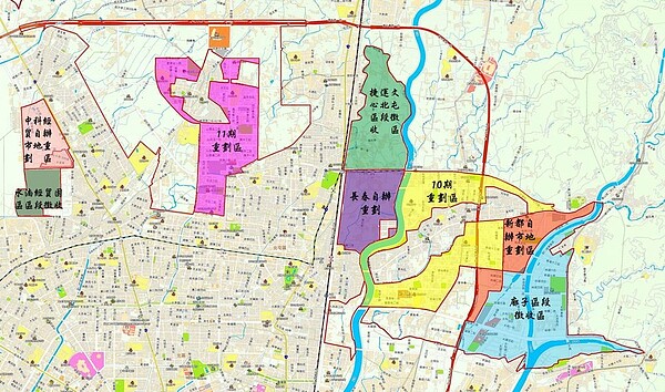 北屯區重大開發區範圍圖