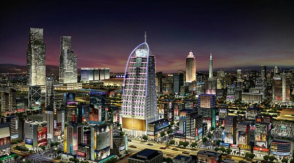 阿曼TIT外觀設計特別效仿杜拜帆船造型,成了西門商圈的一大地標。圖/好房網News資料照