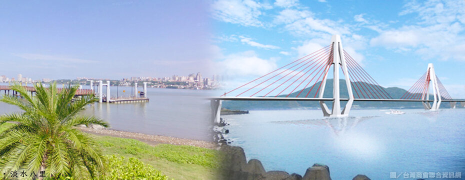 淡江大橋示意圖（大刊頭主視覺）