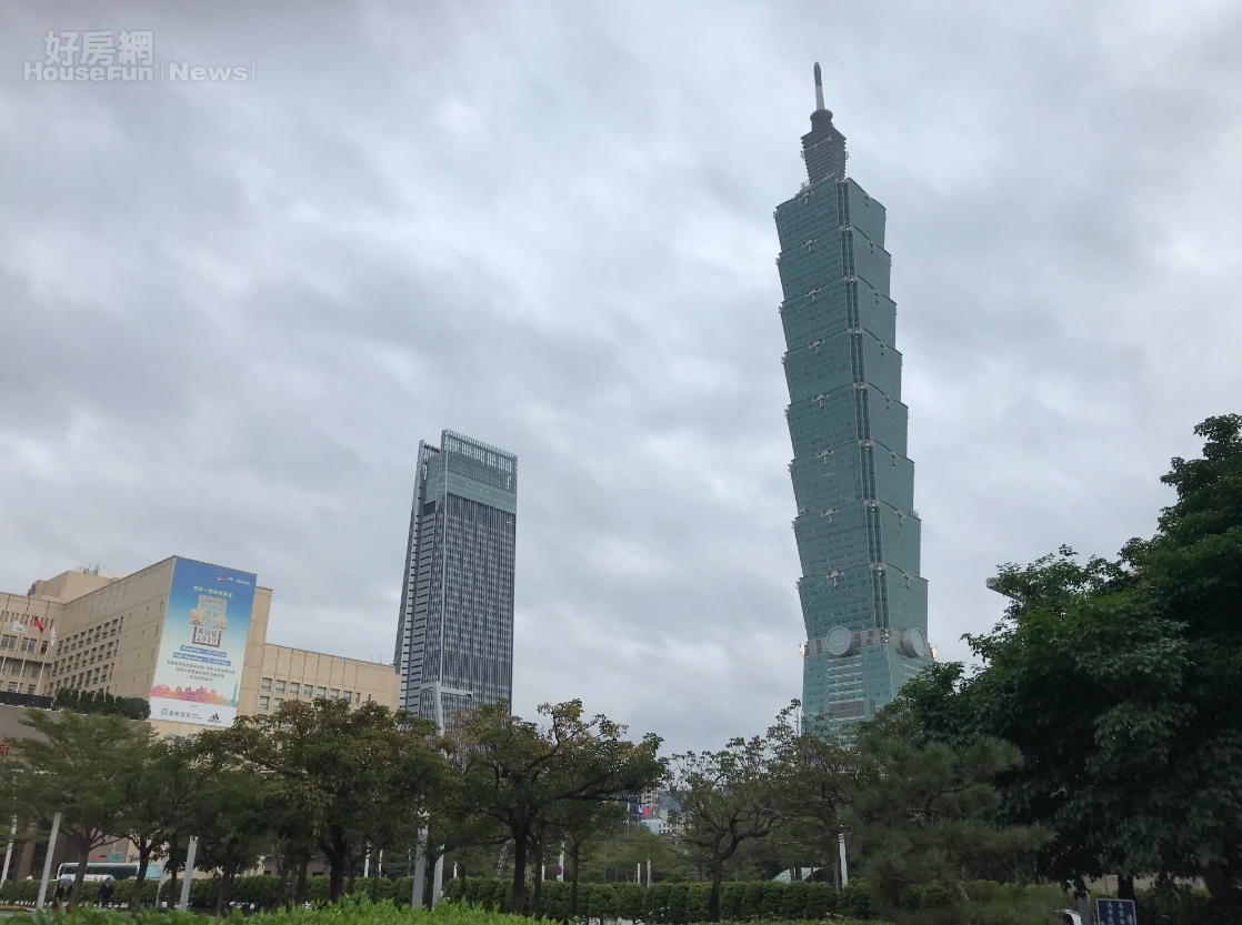 台北市地政局宣布，台北101大樓7度蟬聯台北市地王。好房網News記者李彥穎攝