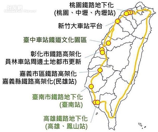 台鐵局宣布,配合地方政府進行鐵路立體化建設,全面啟動鐵路站區開發活化。圖片台鐵局提供