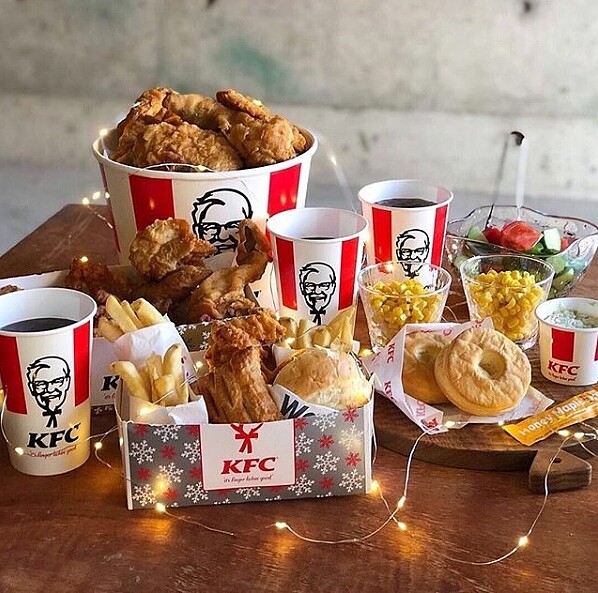 肯德基在日本已經成為一種耶誕節的象徵。取自Instagram（@kfc_japan）