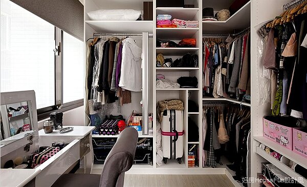 設計師建議，櫃子最好採開放設計，不要作門，可獲更大空間。(圖／好房設計風)