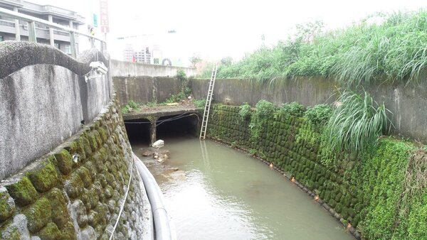 金包里溪引水工程引水處。圖／新北市水利局提供