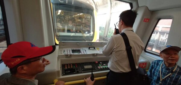 台北捷運環狀線履勘模擬演練。圖／交通部提供