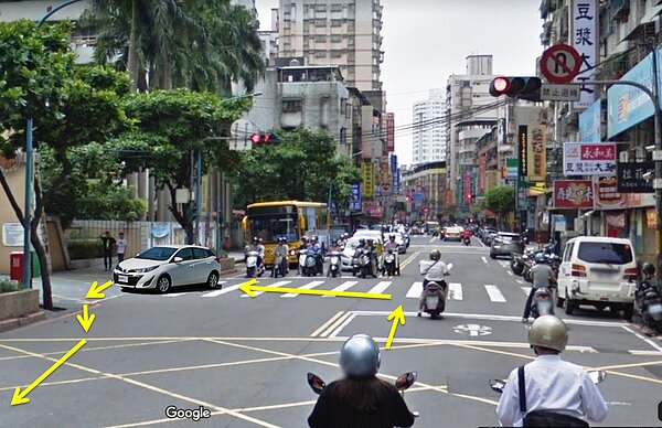 利用對向空地迴轉也算違規。圖/新北市政府提供