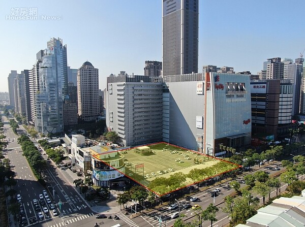 台灣雨衣龍頭廠達新工業，日前公開標售台中大遠百旁的2593坪精華地，底價開出72.358億。照片戴德梁行提供