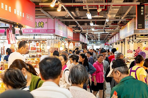 今年為南門市場遷至中繼市場後的第一個農曆春節。圖／台北市市場處提供