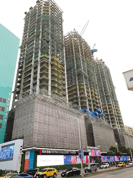 「Diamond Towers」預計16日上樑，可望成為今年豪宅指標大案。圖／蔡惠芳