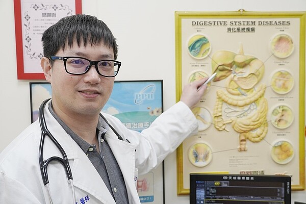 天晟醫院一般外科醫師李易儒表示,膽結石的形成原因可能是來自於食物攝取膽固醇、鈣質成份太高及基因體質等問題。圖/天晟醫院提供