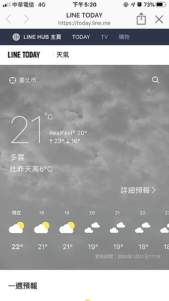 讓單車族相當頭痛的天氣問題,現在透過YouBike Today小幫手就能得知。圖/好房網News記者呂詠柔翻攝