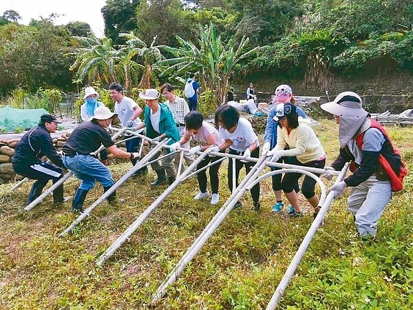 「有限責任新北市友善住宅公用合作社」除了共居,並租下農地一起耕種。 圖/鄭文正提供