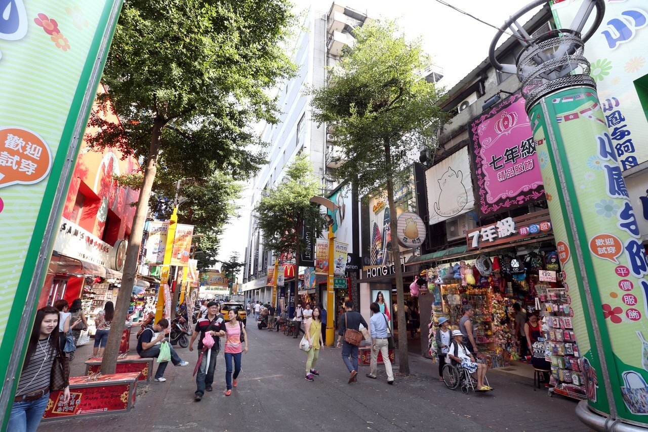 西門徒步區街景。圖/聯合報系資料照