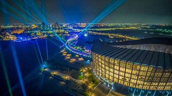 故宮南院超炫光雕秀。 圖/故宮南院提供