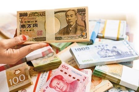 
日圓因為避險需求不再，昨持續走跌，台銀日圓現鈔賣出價0.2847，來到5個半月來新低。（鄧博仁攝）
 