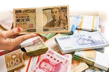 日圓因為避險需求不再,昨持續走跌,台銀日圓現鈔賣出價0.2847,來到5個半月來新低。(鄧博仁攝)