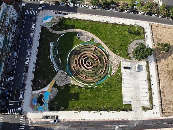 重劃單元B完工一隅俯瞰圖。圖/金山地區市地重劃區提供