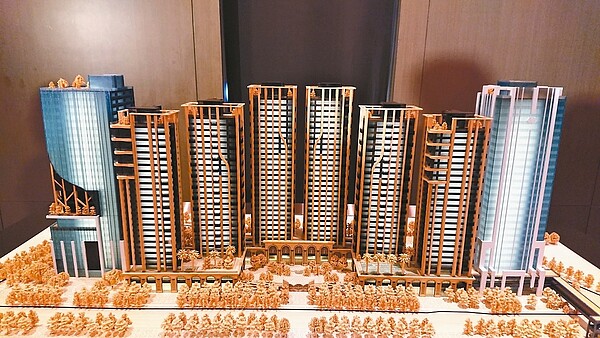 「世界明珠」規劃八棟大樓,其中兩棟商辦、六棟豪宅,豪宅低樓層擬打造星級飯店經營之精品商店街。 圖/聯合報系資料照片