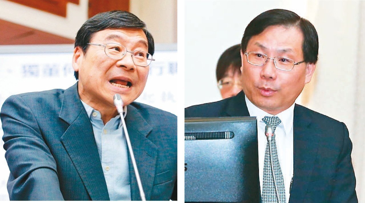 台商回流將達七千億?經濟部次長林全能(右)答詢立委曾銘宗(左)時說,目前還沒看到海外資金。圖/聯合報系資料照片