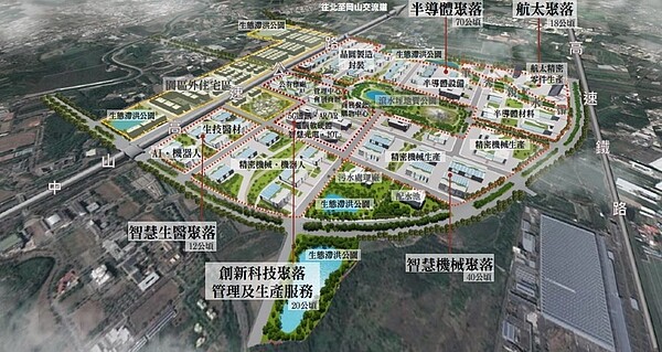 橋頭科學園區聯外道路拓寬工程周邊區位示意圖。圖／營建署提供