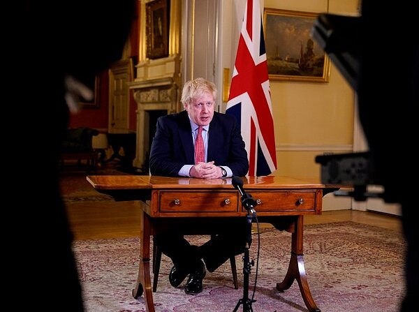 英國疫情不斷擴大,查爾斯王子、首相強生相繼染疫。圖為英國首相強生/取自Twitter @BorisJohnson