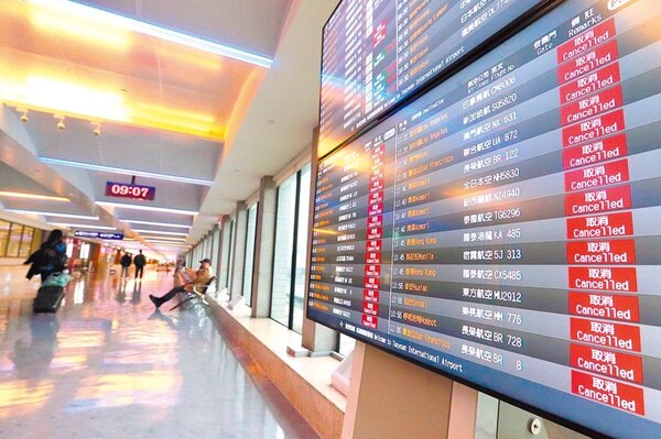 桃園機場29日當天實際入出境旅客僅2474人次，創下桃機啟用41年來，單日旅運量最低紀錄。（陳麒全攝）