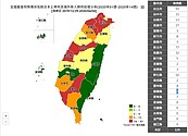 病例地圖更新　嘉義縣出現新冠肺炎確診首例