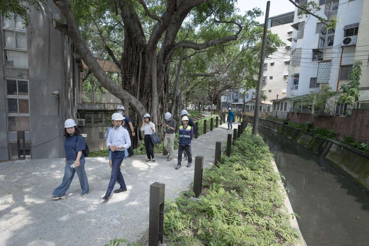 臭水溝變身城市秘境，新竹汀甫圳重現天日。圖／新竹市都發局提供