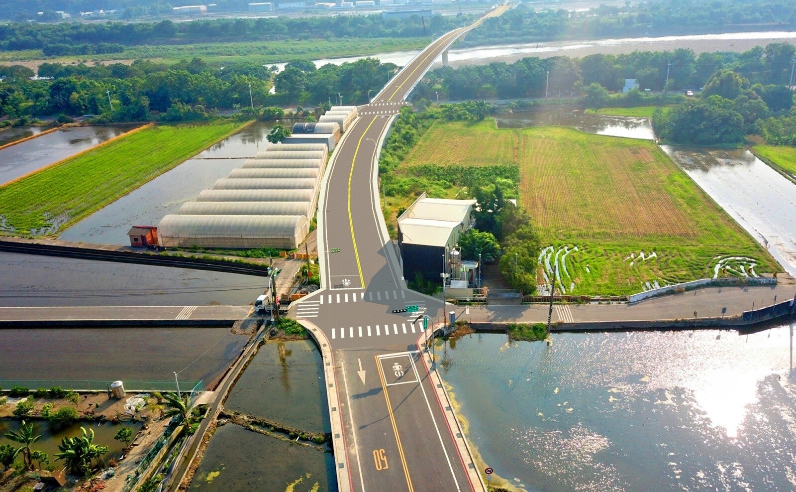 國道三號烏日交流道聯絡道延伸至芬園段。圖/台中市建設局提供