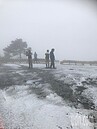 合歡北峰積雪未融　「四月雪」景觀驚豔山友