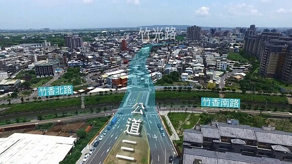 新竹市公道三新闢道路工程用地徵收案獲內政部土地徵收審議小組通過，預計7月動工，明年底完工。圖／市府提供