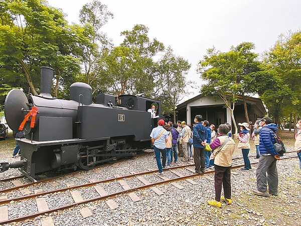 太平山森林鐵路1979年全線停駛,管理處購入最後一輛TANK型12噸蒸汽車火車頭,在停駛40年後原貌修復。圖/林務局羅東林區管理處提供